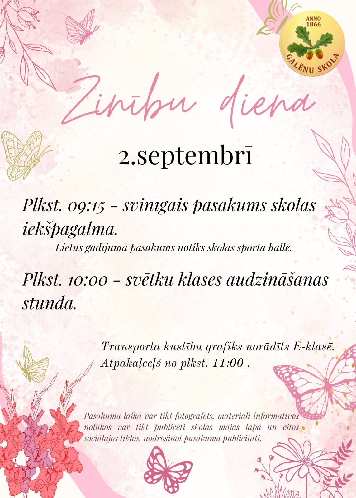 You are currently viewing Zinību diena tuvojas!!!