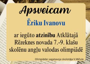 Read more about the article Apsveicam!