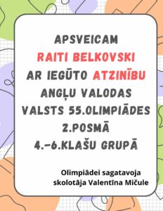 Read more about the article Apsveicam!