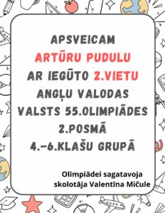 Read more about the article Apsveicam!