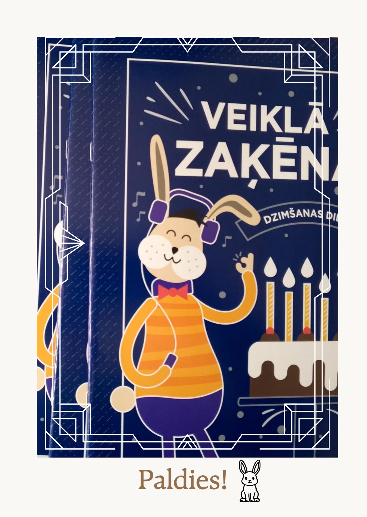 You are currently viewing Galēnu pamatskolas skolēni saņem dāvinājumā izglītojošo un radošo materiālu “Veiklā Zaķēna dzimšanas diena!”